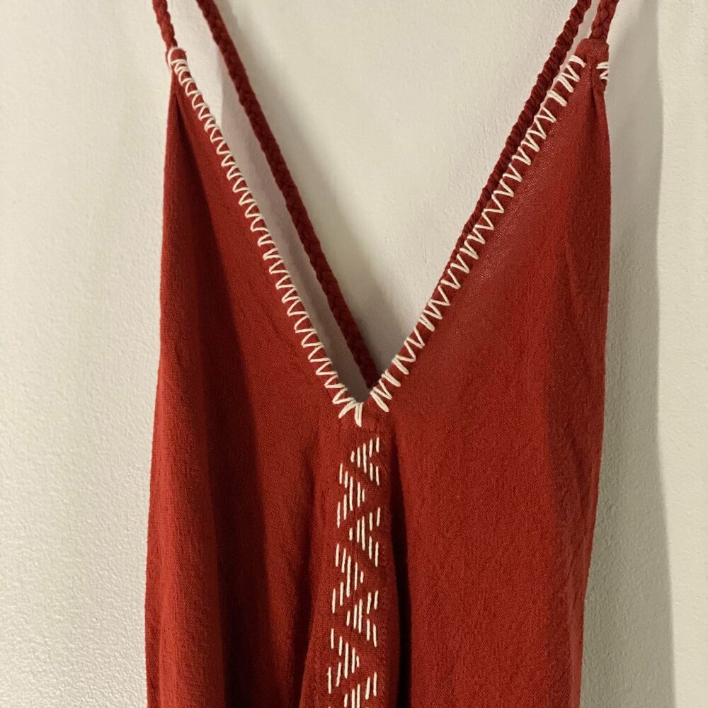 AYA Sacred Wear Organic Red Cotton Maxi Dress